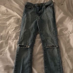 forever 21 lightwash skinny jeans